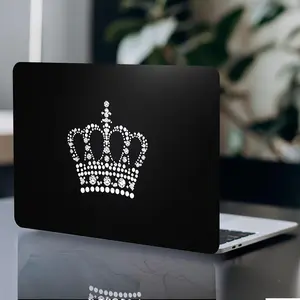 Crown Pattern Laptop Sticker, 2 Counts/set Self Adhesive Laptop Skin, DIY Decorative Sticker for Laptop, Notebook, Computer, Laptop Decorations