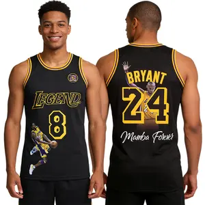 Men's Legend 8-24 Forever 1996-2016 digital printing Fashion Basketball Jersey sports top Gift for Christmas New Year S-XXL mesh ventilation daily training suit polyester fiber fan merchandise