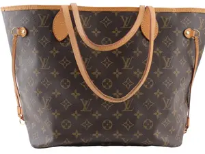Pre-owned Louis Vuitton Coated Canvas tote bags Monogram Neverfull MM
