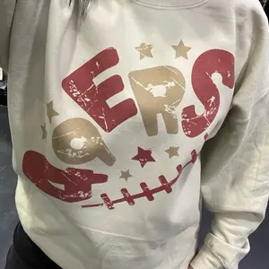Football Team Sweatshirts Sport Team Pullovers Football Sports Sweatshirts Womens Sports Pullovers Winter Football Sweatshirts Cotton Casual