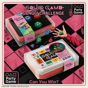 Squid Game Officially Licensed Gonggi Tossing Game Set, Korean Traditional 5 Stones Game, Desktop Stress Relief Toy, Netflix Series Fan Gift