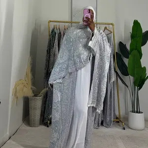 Women's 2-Piece Pashmina Abaya, Elegant Full-Coverage Islamic Clothing for Daily Wear