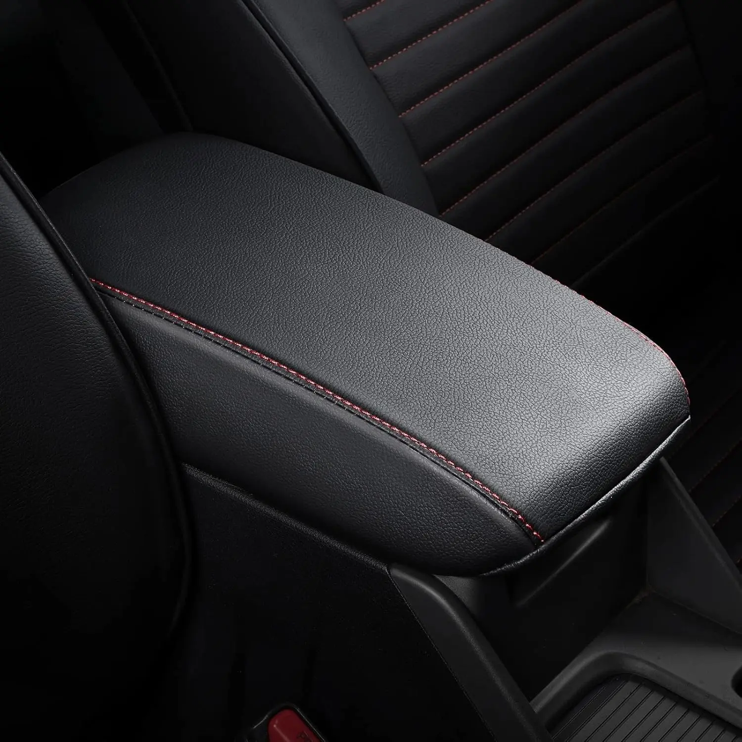 Premium Custom-Fit Leatherette Car Armrest Cushion - Anti-Scratch, Stitched-Edge Seat Protectors Cushion for 2013-2018 RAV4 Back Seat, Easy-to-Clean Auto Interior Upgrade, Auto Accessories, Automotive Seat Covers