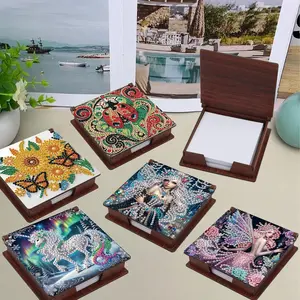 DIY Diamond Art Painting Kit, Animal Patterns Sticky Note Box with 160 Sticky Note, Ideal for Home Office Supplies, Handicrafts, Holiday Gifts, Handmade Gifts