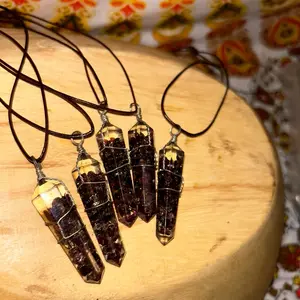 Garnet Crystal Necklace - Perfect for Any Occasion