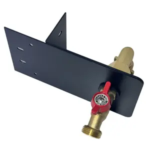 YOEXON Hose bib extender Garden hose faucets, backyard hose holders, outdoor balcony Hose Bibb Valve, faucet screen clamping bases, faucet holders for laying a hose in a lanai or any screened window(BLACK)