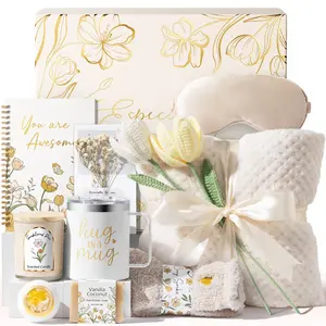 MAYICIVO Mothers Day Gifts Birthday Gifts for Women - Get Well Soon Spa Care Package, Luxury Self Care Gift Basket for After Surgery & Cancer Care Inspirational Thinking of You Sympathy Gift Set for Mom Her Friend mothersdaygift