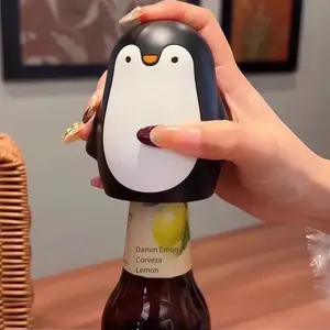 Cute Penguin Bottle Opener Cartoon Portable Can Opener, Creative Home Use Beverage Opener, Fun Kitchen Tool for Drinks