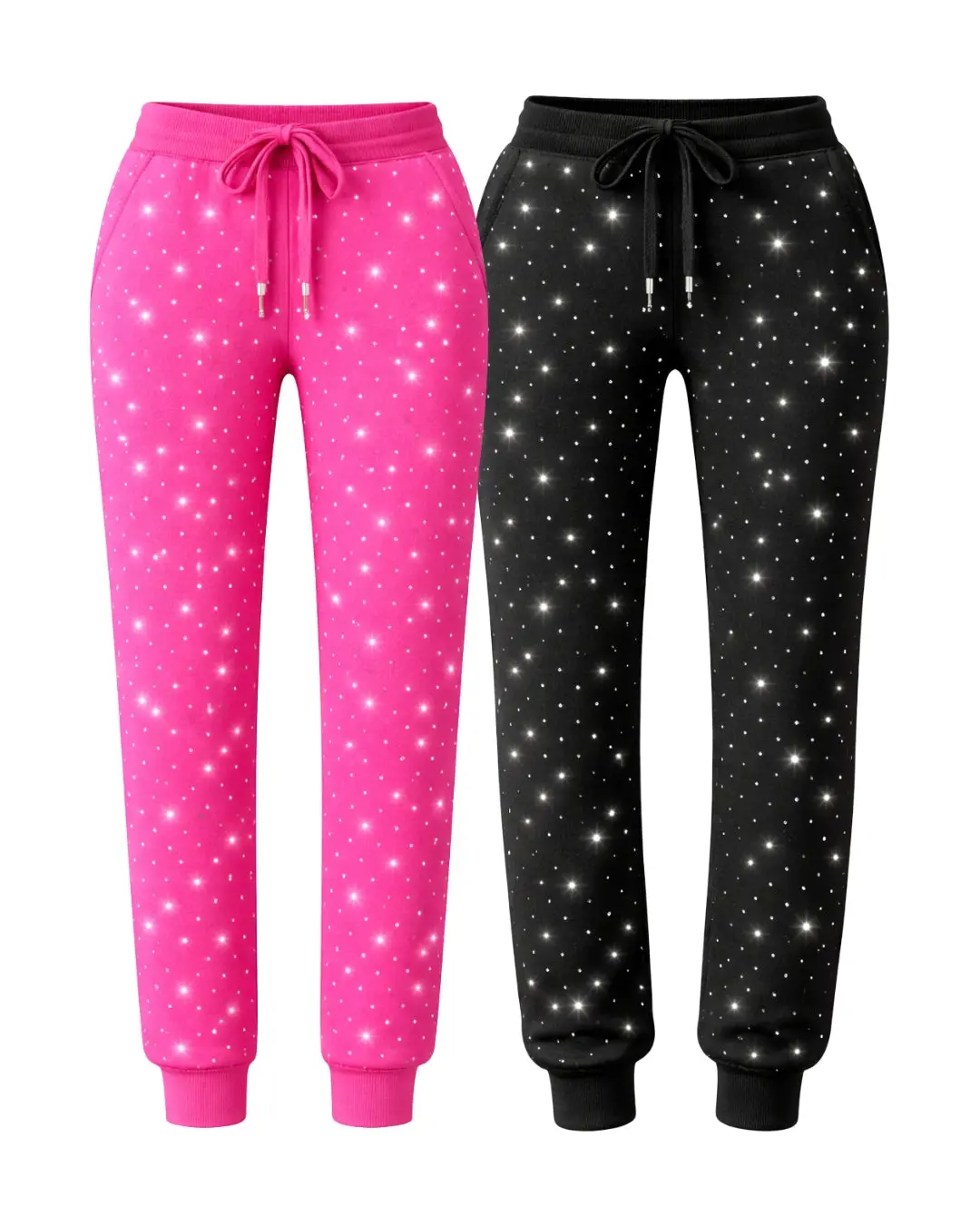 Silver Rhinestone Field Sweatpants – Jogger