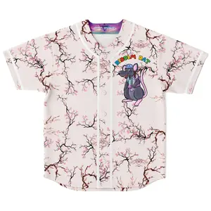 Riddim Rat Sakura Cherry Blossom Rave Base Ball Jersey
