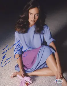 Erin Gray Signed 8x10 Photo Inscribed "Love" (Beckett COA)