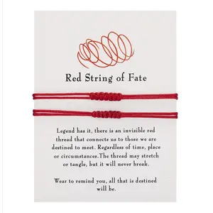 Handmade 7 Knots Lucky Red String Bracelets Protection Good Luck Fate Amulet Success Prosperity Rope Couple Friendship Jewelry