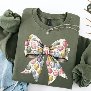 Easter Sweatshirt, Happy Easter Long Sleeve, Coquette Easter Shirts, Easter Shirt for Kids, Easter T Shirt for Women, Religious Women's Tee