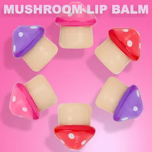 Glam Lux Set of 6 Mushroom Enchanted Scented Fruity Lip Balm