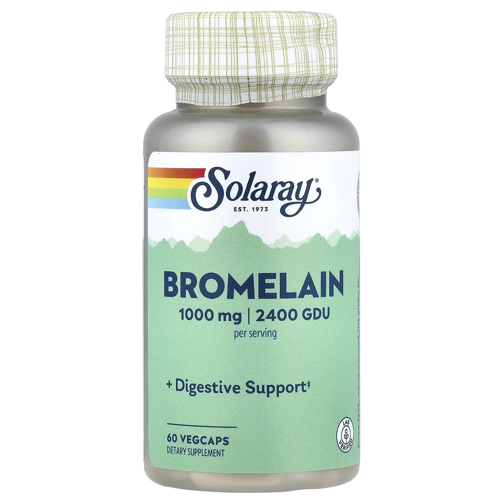 Solaray Bromelain, 60 VegCaps (500 mg, 1,200 GDU per Capsule)