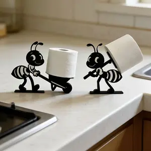 Ant Design Acrylic Paper Holder, Creative Multi-Functional Art Decor, Suitable for Bathroom and Living Room, Toilet Paper Storage Decoration