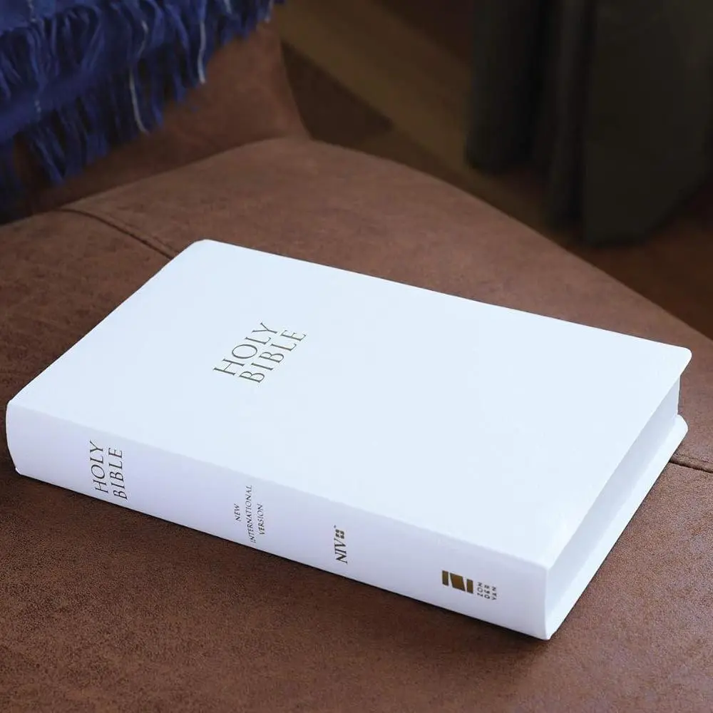 NIV, Gift and Award Bible, Leather-Look, White, Red Letter, Comfort Print