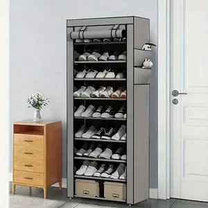 Multi-Layer Space-Saving Shoe Rack, Modern Simple Style, Easy Assembly, Adjustable Height, Convenient Organization, Suitable for All Shoes