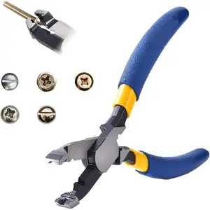 Multi-Function Screw Extractor Pliers, Non-Slip Screw Removal Tool, Extracts Stripped, Broken, Rusted Screws, Screw Pliers for Tightening, Loosening and Gripping Nuts and Bolts,Wire pliers