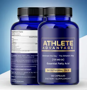 Athlete Advantage Supplement - Biointegral Oils 725 MG EA Essential Fatty Acid 120 Capsules Dietary Support