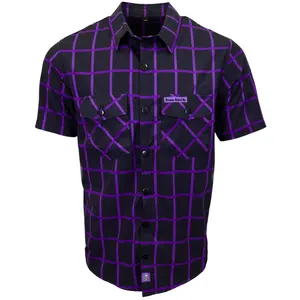 "Raven" Light-Weight 4-Way Stretch Button Up