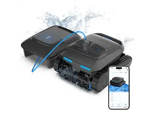 AIRROBO All-In-1 Pool Cleaner + Surface Skimmer (Floor, Walls, Waterline and Surface Cleaning),150min Runtime
