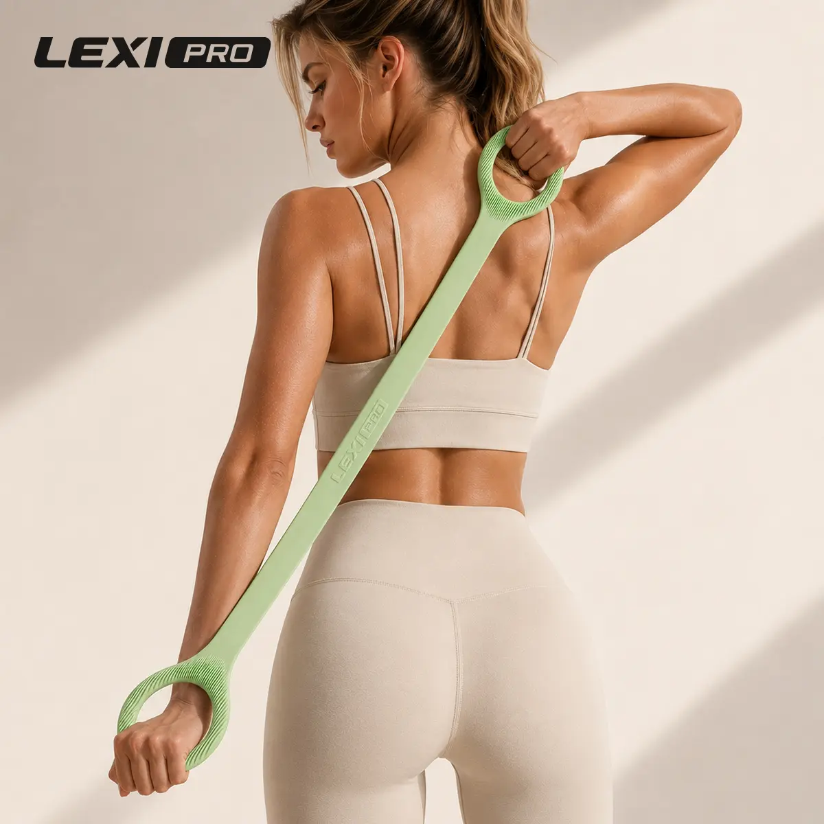 LEXIPRO Resistance Bands Figure 8 Exercise Bands for Women Silicone Material Expander Band for Arms Chest Home Gym Yoga Equipment Quick Workout for Stretching Strength Training Fitness Accessories,summervibes,summerwins