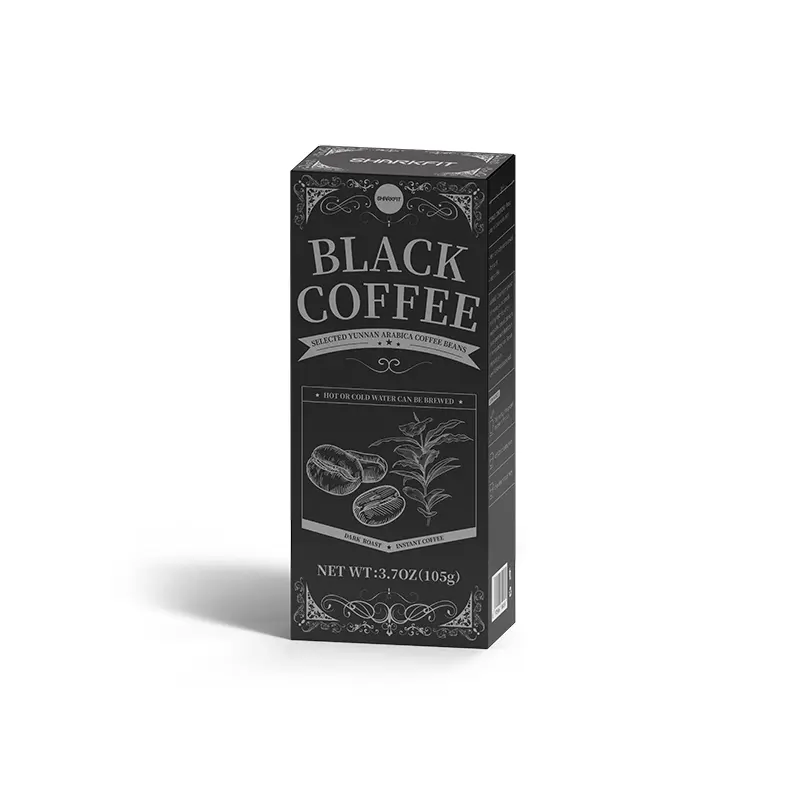 SharkFit Black Coffee ,Natural Dairy Free,Sugar Free,Craft Coffee Accessible Anytime,,105g (30 sachets) organic instant Beverage