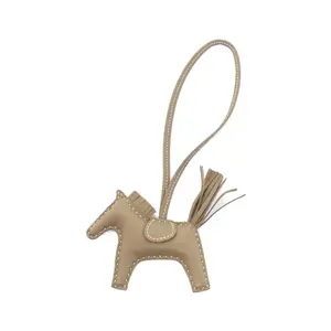 Pre-owned HERMÈS Lambskin Small Leather Goods Hermes Rodeo PM Agneau Milo Bag Charm