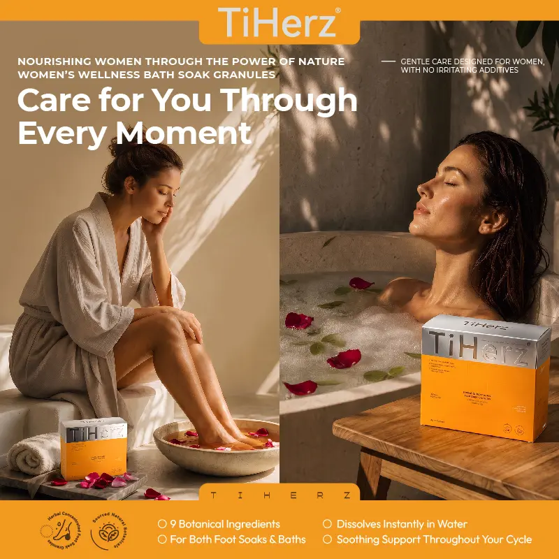 TiHerz 1 Convenient foot bath. Natural herbal formula. Nourish women’s body & mind