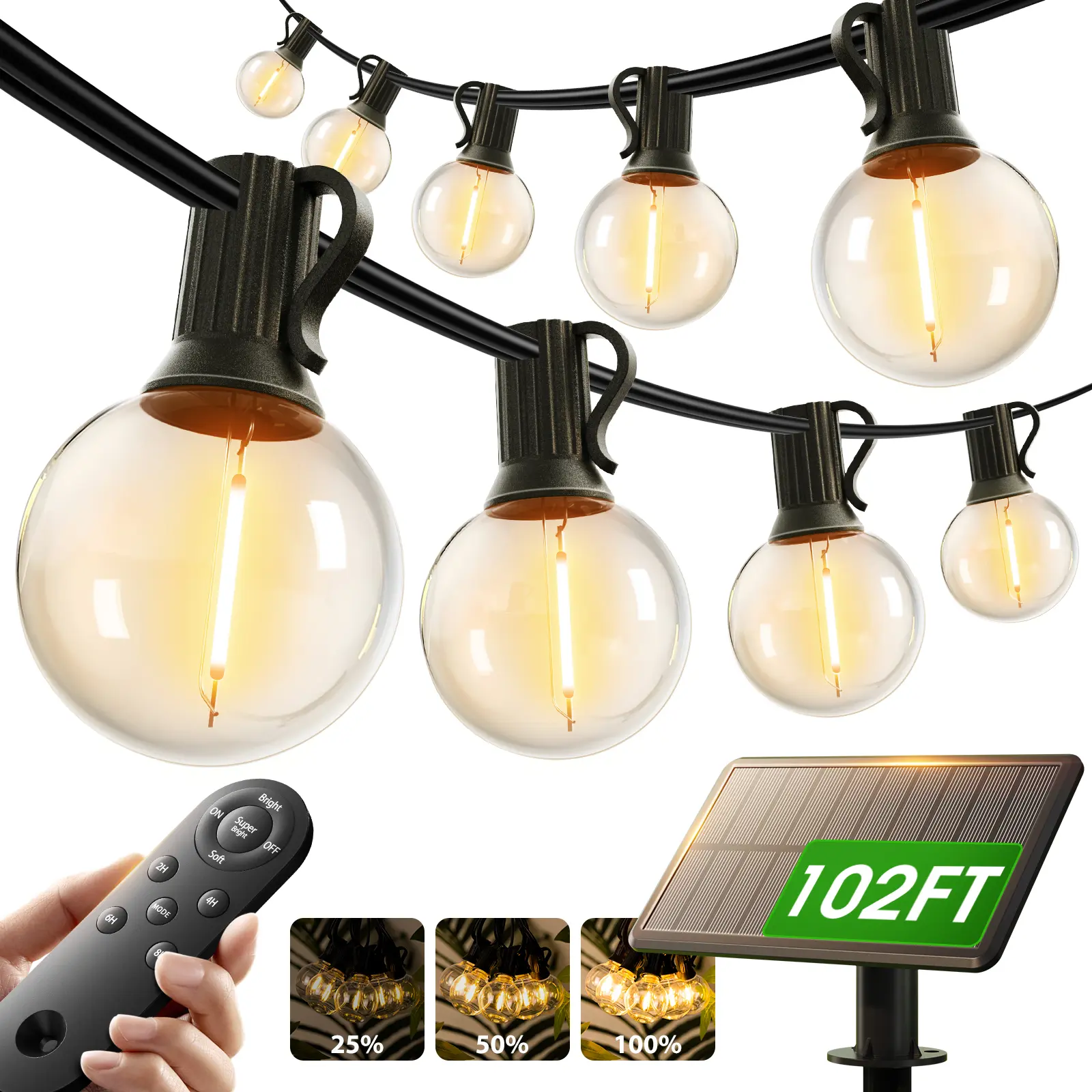 102FT(96 + 6FT)+32 Bulbs