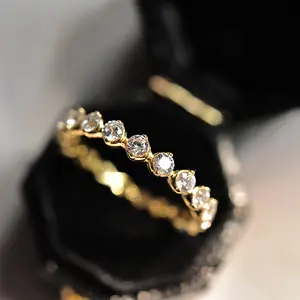 S925 Sterling Silver Full Band Simple Row Ring-115(50%)