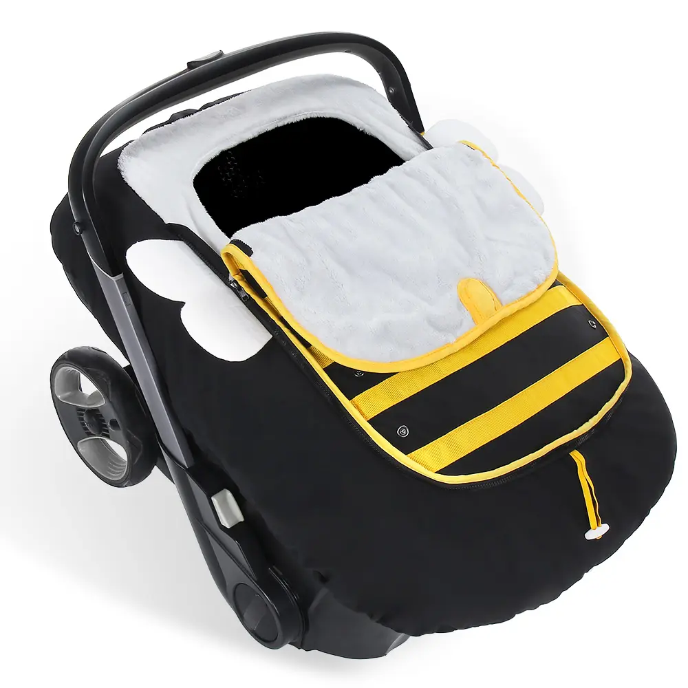 Baby Car Seat Cover Winter Infant Carseat Canopy, Warm Plush Fleece Shield Covers to Protect Baby from Cold Wind Snow Baby Car Seat Cover Winter Infant Carseat Canopy, Warm Plush Fleece Shield Covers to Protect Baby from Cold Wind Snow