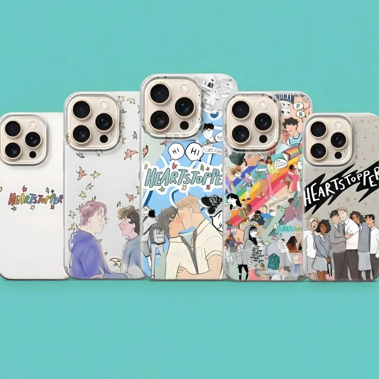 Heartstopper Phone Case, LGBTQ Series Cover for iPhone 17 Pro Max, 16e, 15, 14, 13, 12, Samsung S26 Ultra, S25 FE, A56, S24, Pixel 10, 9A