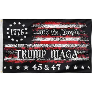 60in x 40in Tapestry Trump Flag We The People Flag Retro Decoration Banner Outdoor Courtyard Decoration Patriotic Decoration