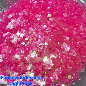 Fantasy Iridescent Light Pink Glitter