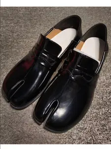 Women’s Japanese Inspired Tabi Loafers – Minimalist Split Toe Penny Loafer Flats