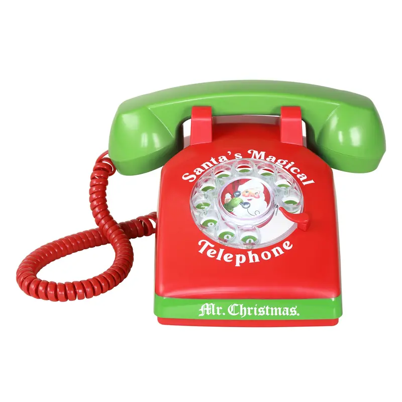 Santa's Magical Telephone™ Vintage Charm Rotary Phone - AI-Powered Interactive Toy with 60min Generous Talk Time, Call Records, Wi-Fi Simple Setup, Christmas Gifts for Kids, Holiday Traditions Festive Home Decoration