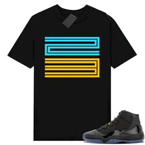 Gamma Blue 11s Sneaker Tees Black 23