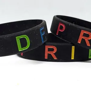 Black Pride LGBTQ+ silicone Bracelet