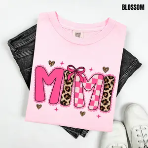 Mimi Glam Pink Mix Comfort Colors T-Shirt 'NLB'