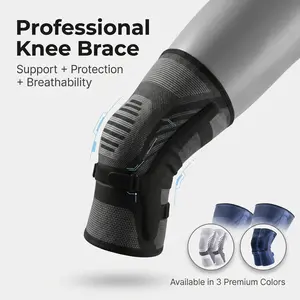 Premium Ergonomic Knee Brace | 3D Weave Smart Compression Sleeve with Dual Stabilizers & Patella Cushion | Pain Relief & Support for ACL, Meniscus Tear, Arthritis & Sports | Men & Women