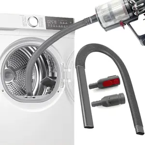 Upgraded Dryer Vent Cleaner Kit Compatible with Dryer Lint Vacuum Attachment for Dyson V7 V8 V10 V6 V11 V12 V15 Cordless Vacuum Cleaner Removes Deep Lint