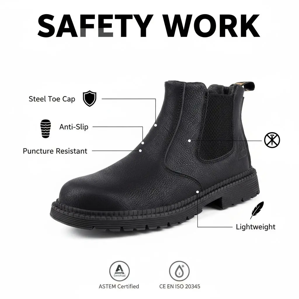 Aviation Airport Splash-proof Smash-proof Puncture-proof Breathable Safety Shoes Unisex Chef Work Shoe Waterproof Anti-slip Durable Outdoor Comfortable Men Women Slip Resistant Baggage Handler Sneakers Flight Line Footwear Heavy Duty Work Boots