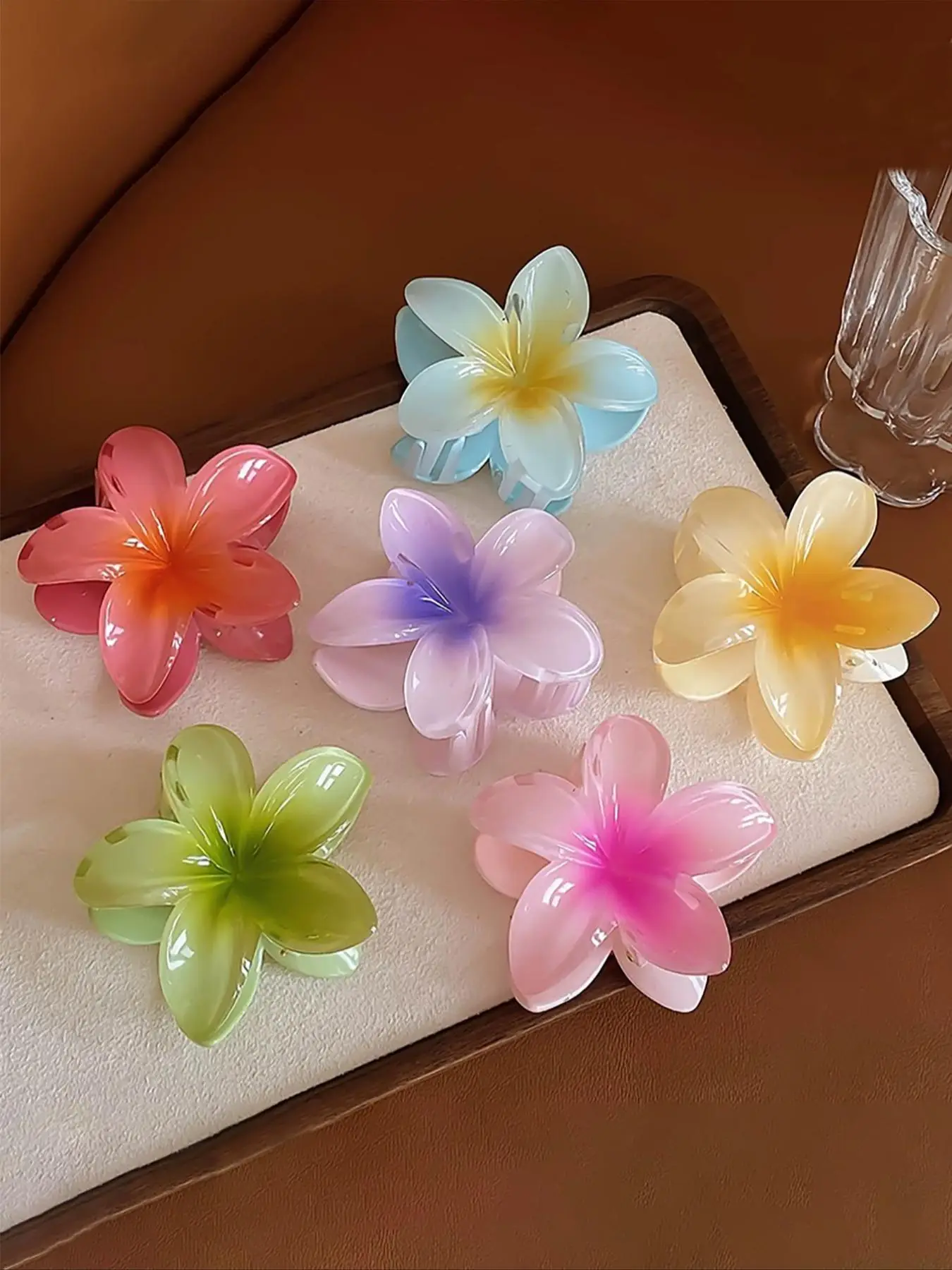 Cute Flower Design Hair Claws, Casual & Versatile Hair Accessories for Women, New Minimalist Headwear Suitable for Thick Hair