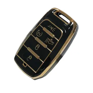 for Dodge Car Key Protection Case Car Key Protector Soft Durable Tpu Full Coverage Key Cover for 2019 Dodge RAM 1500 2500 3500 Models 5 Buttons