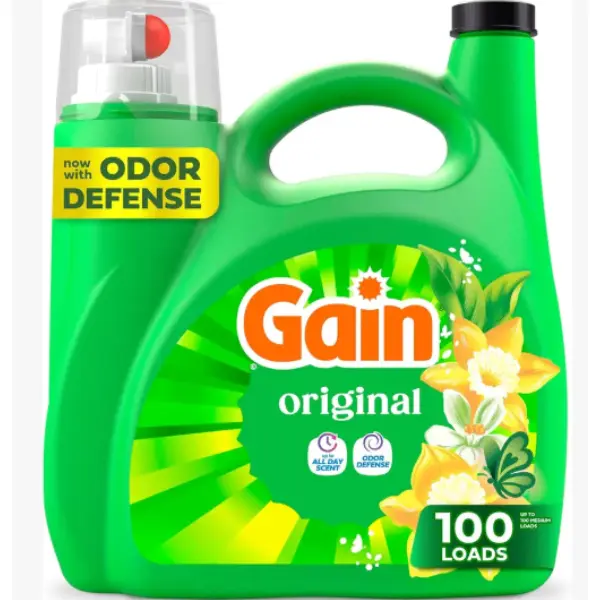 Liquid Laundry Detergent, Odor Defense, Original Scent, 132 fl oz, 100 Loads, Deep Cleaning Laundry Soap for Clothes