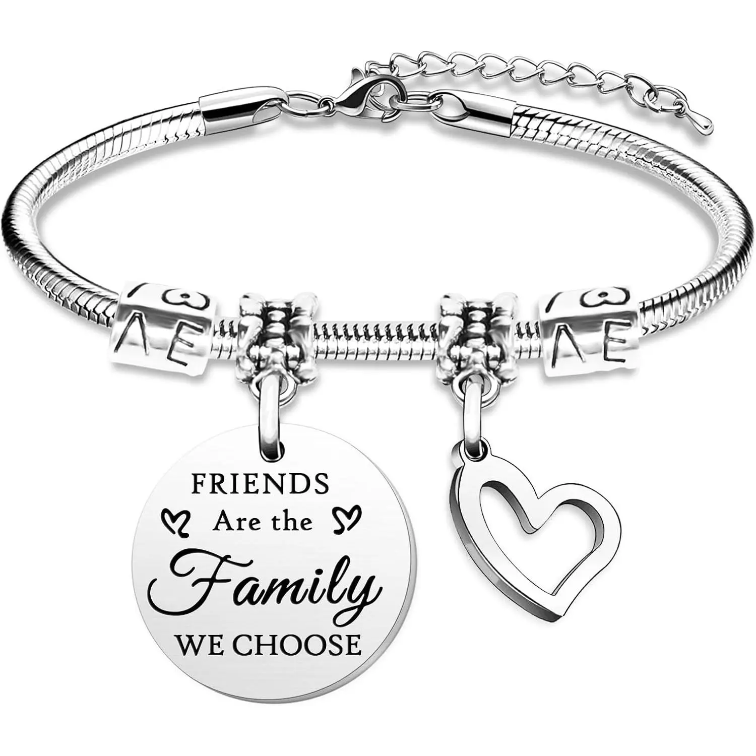 Kaluofan Friendship Bracelet, Best Friend Bracelet, Charm Bracelet, Birthday Christmas Valentines Day Gifts for Women Best Friend Besties