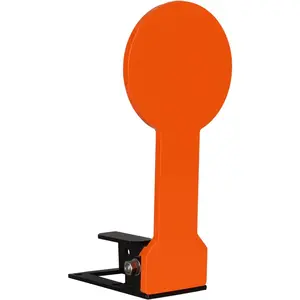 3/8" AR500 6" Classic Popper Steel  Target - Auto Reset, Orange