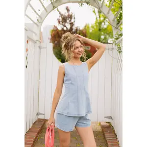 Demi Denim Top Demi Denim Top